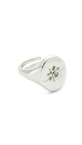 Luv Aj The Revel Starburst Signet Ring