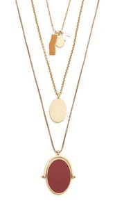 Madewell Enamel Pendant Layer Necklace