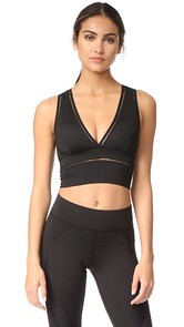 MICHI Plunge Crop Top
