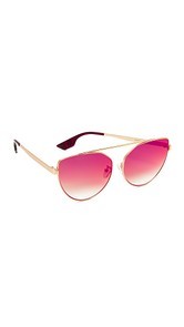 McQ - Alexander McQueen Cat Eye Brow Bar Sunglasses