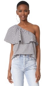 MLM LABEL Henri One Shoulder Top