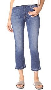 MOTHER The Insider Crop Undone Hem Jeans