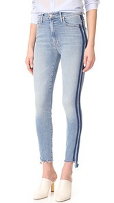 MOTHER The Stunner Zip Ankle Step Fray Jeans