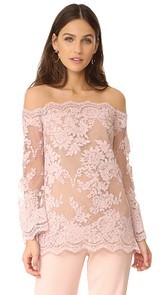 Marchesa Off Shoulder Top