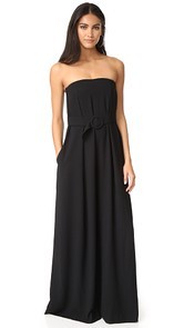 Nicholas Crepe Strapless Jumpsuit