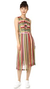 No. 21 Striped Sleeveless Dress