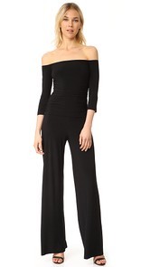 Norma Kamali Off Shoulder Jumpsuit