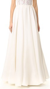 Reem Acra Pleated Ball Skirt