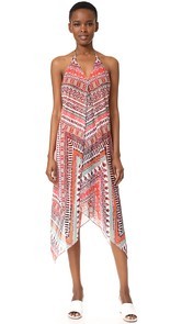Ramy Brook Capri Herringbone Print Nadia Dress