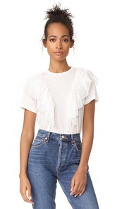 Sea Lace Ruffle Tee