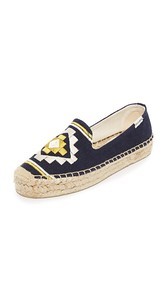 Soludos Embroidered Platform Smoking Slippers