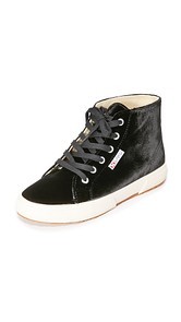 Superga 2095 Velvet High Top Sneakers