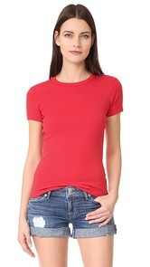 Three Dots Short Sleeve Crew Neck Tee