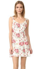 WAYF Iris Tie Back A-Line Dress