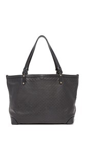 What Goes Around Comes Around Gucci Black Micro Craft Tote (Previously Owned)