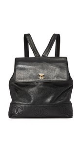 What Goes Around Comes Around Chanel Caviar CC Backpack (Previously Owned)