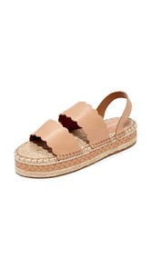 Zimmermann Scallop Espadrille Sandals