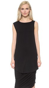 Zero + Maria Cornejo Side Drape Mini Tunic