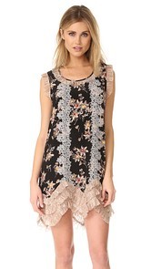 Anna Sui Wildflower Print Dress
