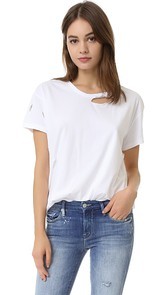 ANINE BING Distressed Tee