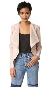 BB Dakota Peppin Vegan Leather Drapey Jacket