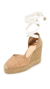 Castaner Washed Canvas Wedge Espadrilles