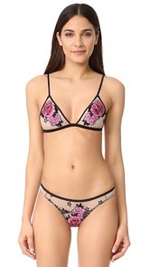 Fleur du Mal Snake Charmer Triangle Bra