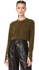 3.1 Phillip Lim Pullover with Imitation Pearl Cuffs