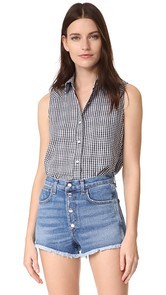 Rag &amp; Bone/JEAN Gingham Mojave Top