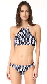 Shoshanna High Neck Halter Top