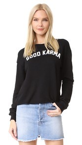 Spiritual Gangster Good Karma Crop Sweatshirt