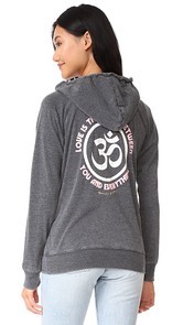 Spiritual Gangster Love is the Bridge Dharma Zip Hoodie