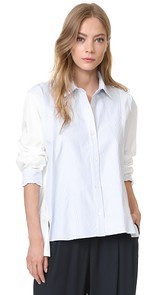 Clu Stripe Pleated Shirt