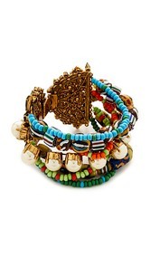 Erickson Beamon Imitation Pearl Safari Bracelet