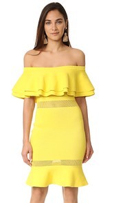 endless rose Flared Off Shoulder Dress