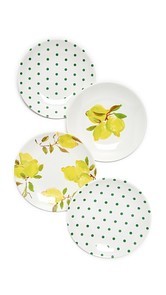 Kate Spade New York Lemon Melamine Tidbit Plates