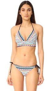 Shoshanna Lace Back Bikini Top