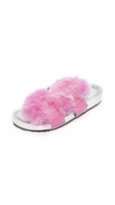 Frances Valentine Marie Fur Slides