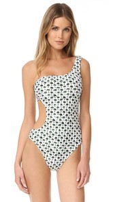 Milly Palm Print Guana One Piece