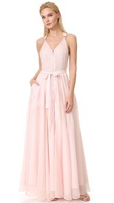 Adam Selman Long Overall Gown