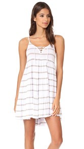 Chaser Lace Up Tiered Dress