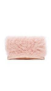 Loeffler Randall Shearling Tab Clutch