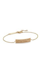 Zoe Chicco 14k Gold Always Know That You Are Loved Bracelet