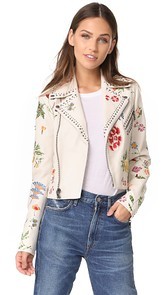 alice + olivia Cody Leather Jacket