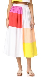 Mara Hoffman Patchwork Midi Skirt