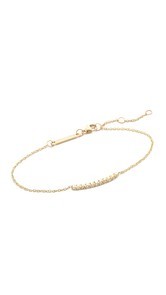 Zoe Chicco 14k Gold Tiny Bezel Bar Bracelet