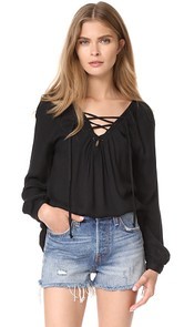 BB Dakota Jack by BB Dakota Boothe Lace Up Top
