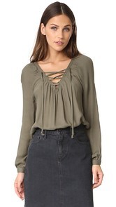 BB Dakota Jack by BB Dakota Boothe Lace Up Top