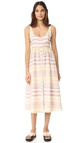 Mara Hoffman Button Front Midi Dress