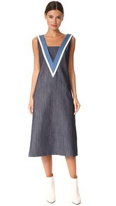 Adam Lippes V Neck Dress